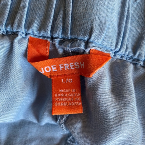 Joe Fresh Tie up light wash denim shorts - Picture 2 of 4